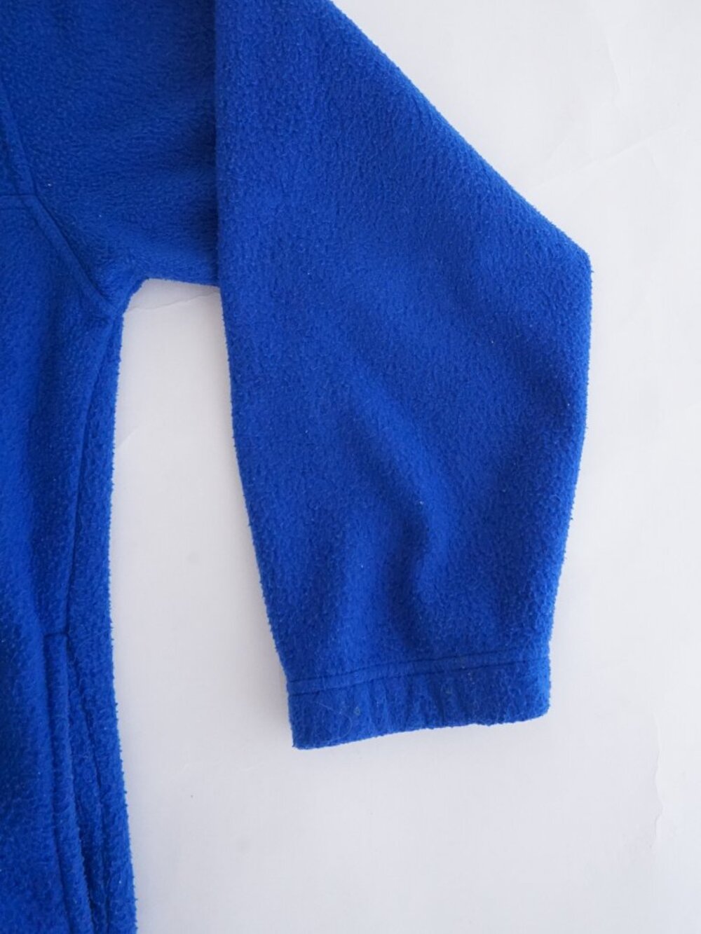 Vintage R&R Sport Blue Quarter Zip Fleece Mock Neck Outdoor Hiking Sweater Large - Picture 4 of 10